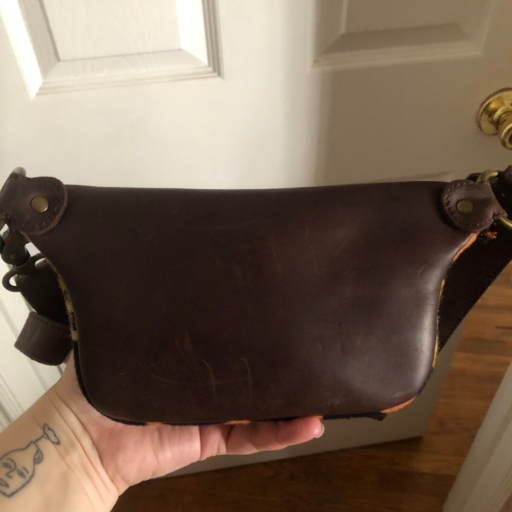 Pendleton Black, Orange & Yellow Mini Crossbody Bag - Picture 5 of 6